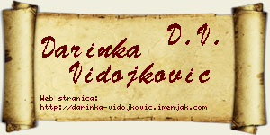 Darinka Vidojković vizit kartica